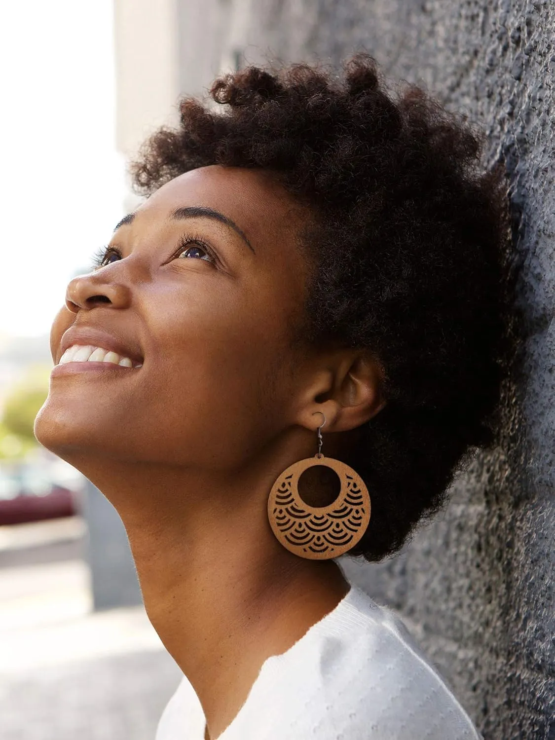 12 Pairs African Wooden Earrings for Women Bohemian Wood Ethnic Dangle Drops Bulk(Chic Styles)