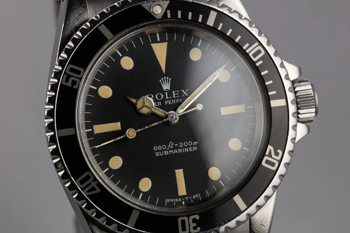 1970 Rolex Submariner 5513 with Serif Dial
