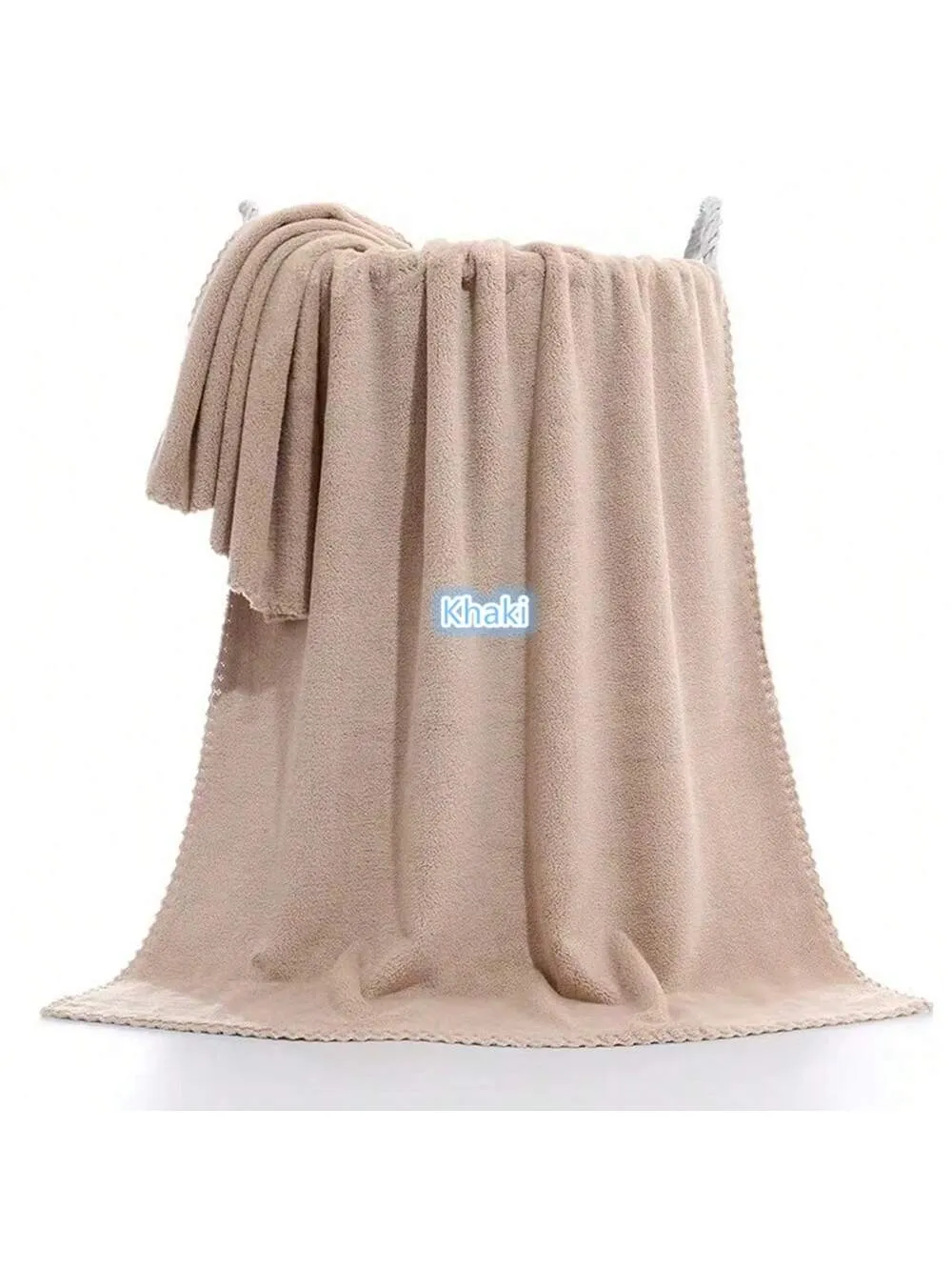 1pc Printed Quick-Drying Beach Towel, Double-Sided Velvet Swimming Towel