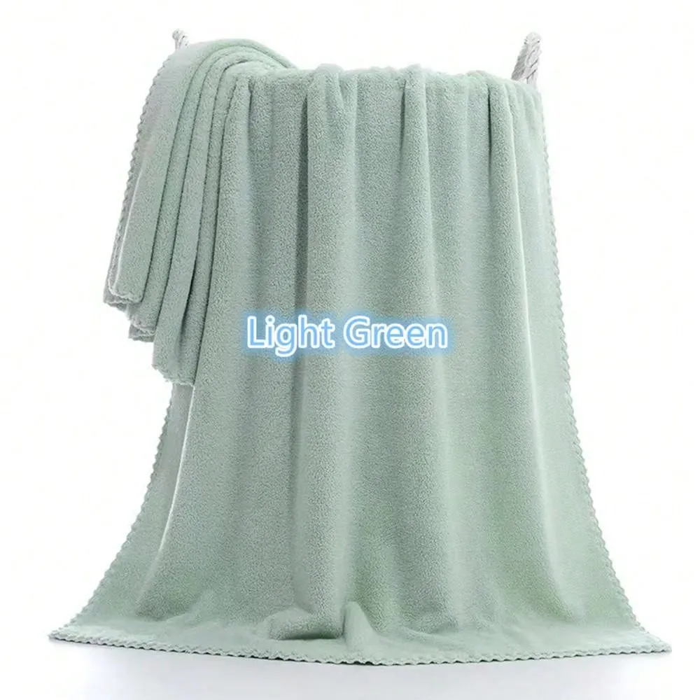 1pc Printed Quick-Drying Beach Towel, Double-Sided Velvet Swimming Towel