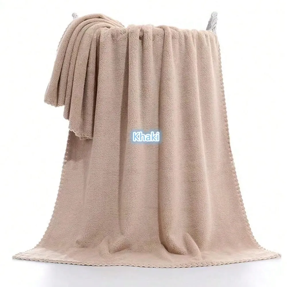 1pc Printed Quick-Drying Beach Towel, Double-Sided Velvet Swimming Towel