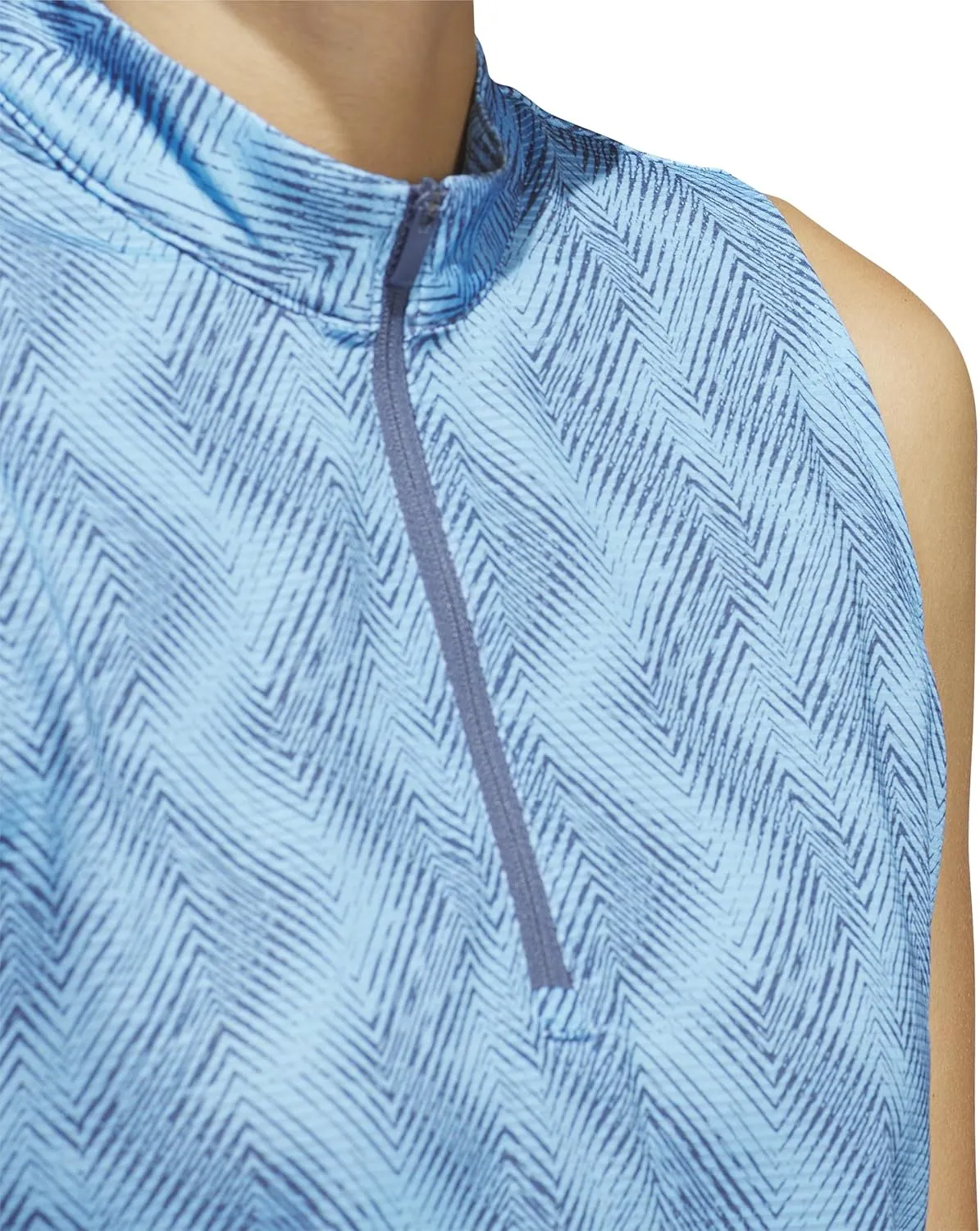 adidas Women's Ultimate365 Ottoman Printed Sleeveless Polo Shirt