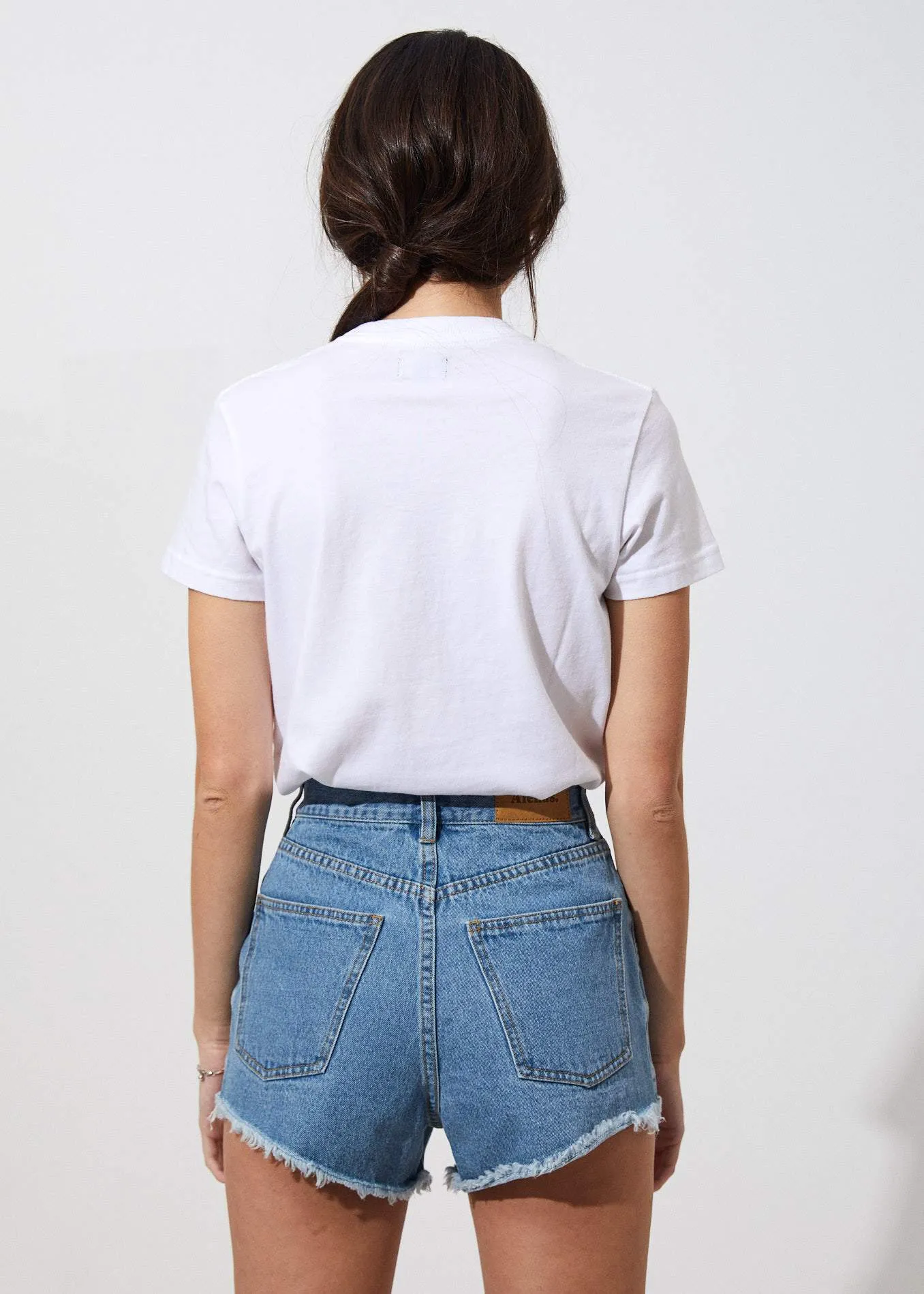 Afends Womens Brodie Bloom - Standard Fit Tee - White