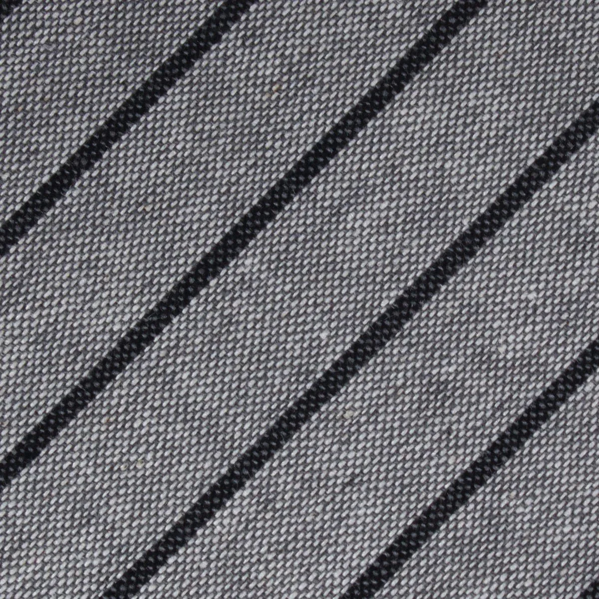 Ash Gray Pinstripe Pocket Square