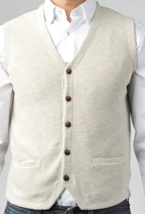Beige Sweater Vest