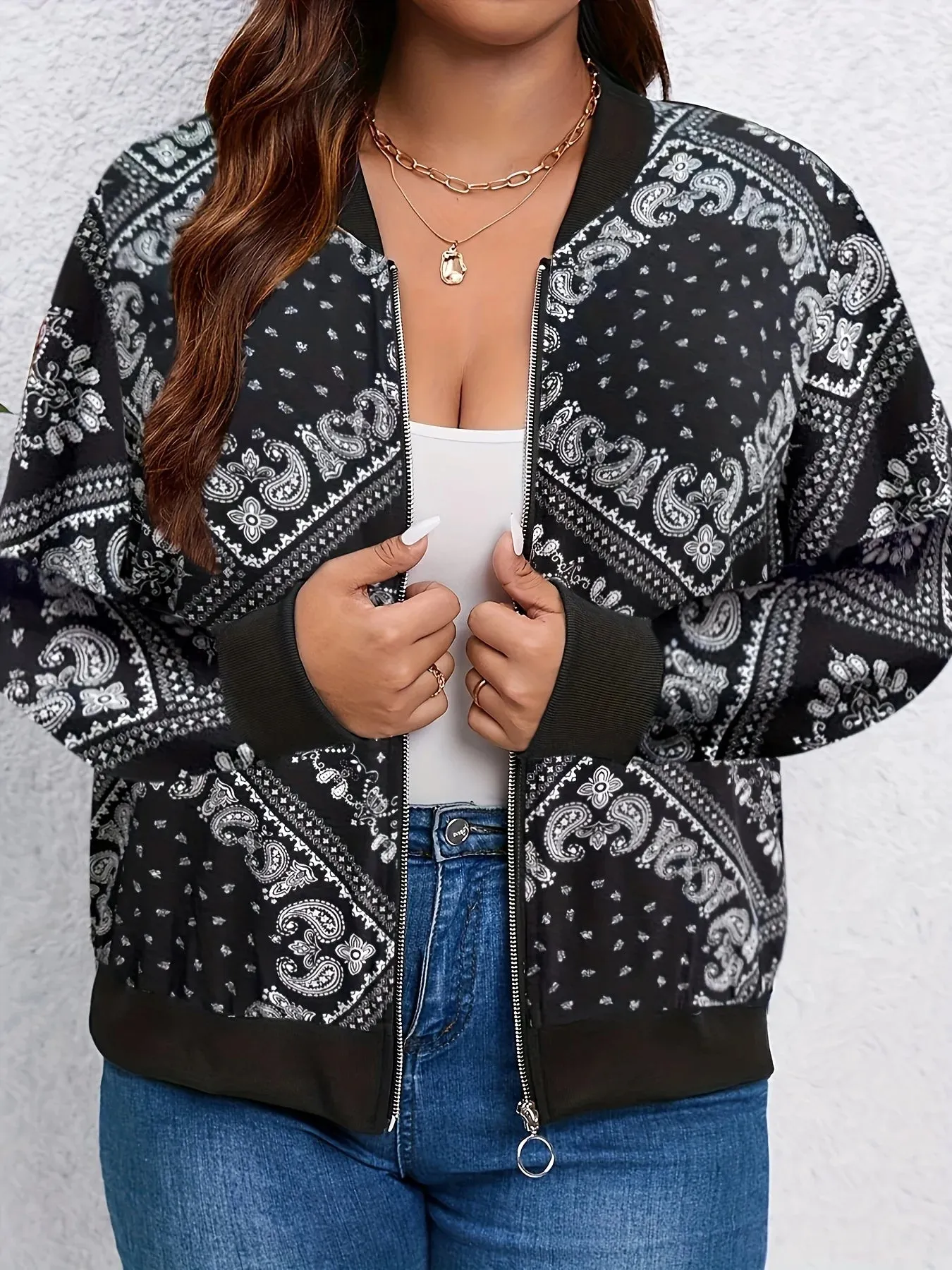 Bomberjack - Casual - Bloemenprint - Polyester