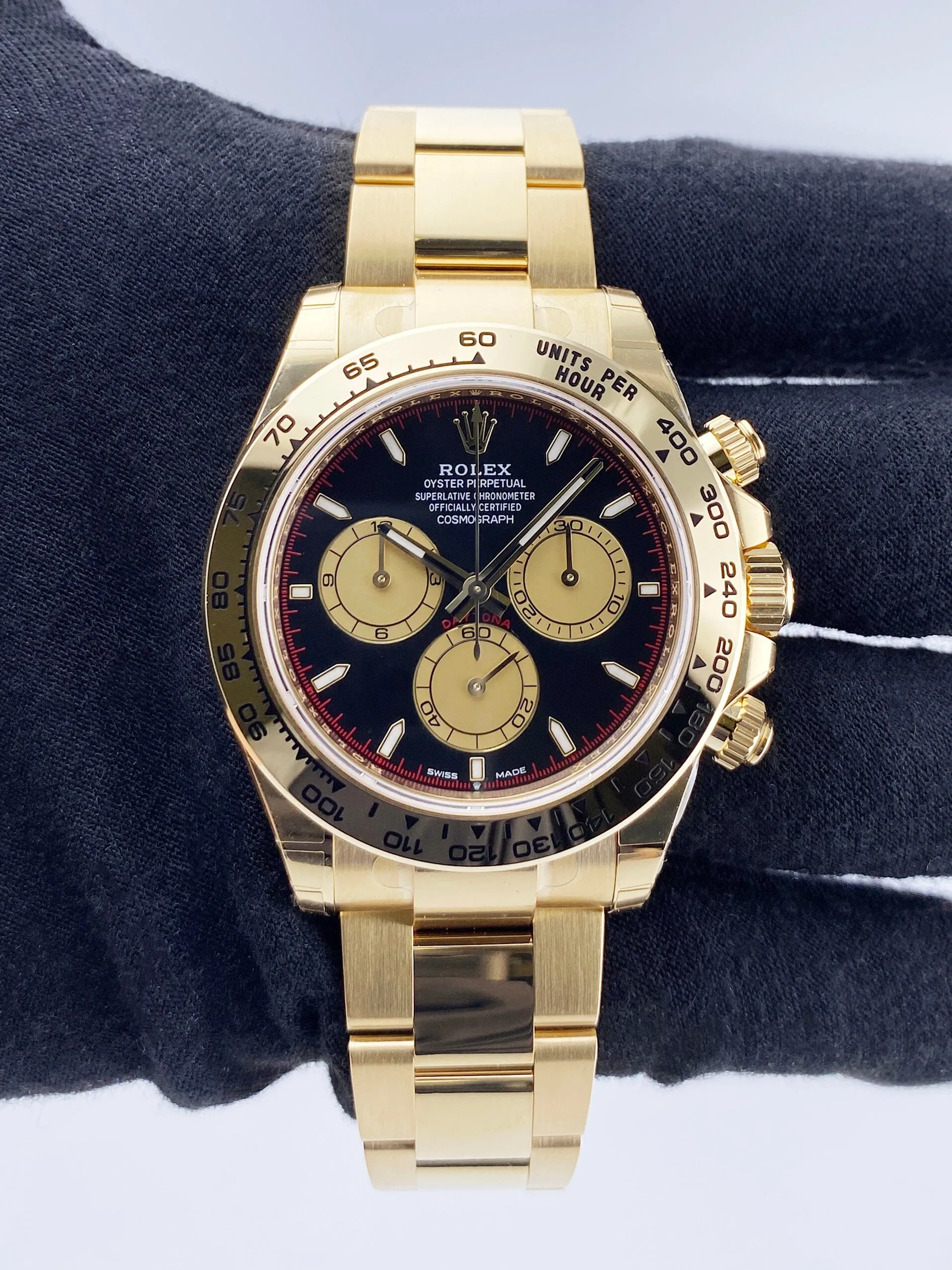 Brand New Rolex Daytona 126508 Black & Champagne Dial Mens Watch Box Papers