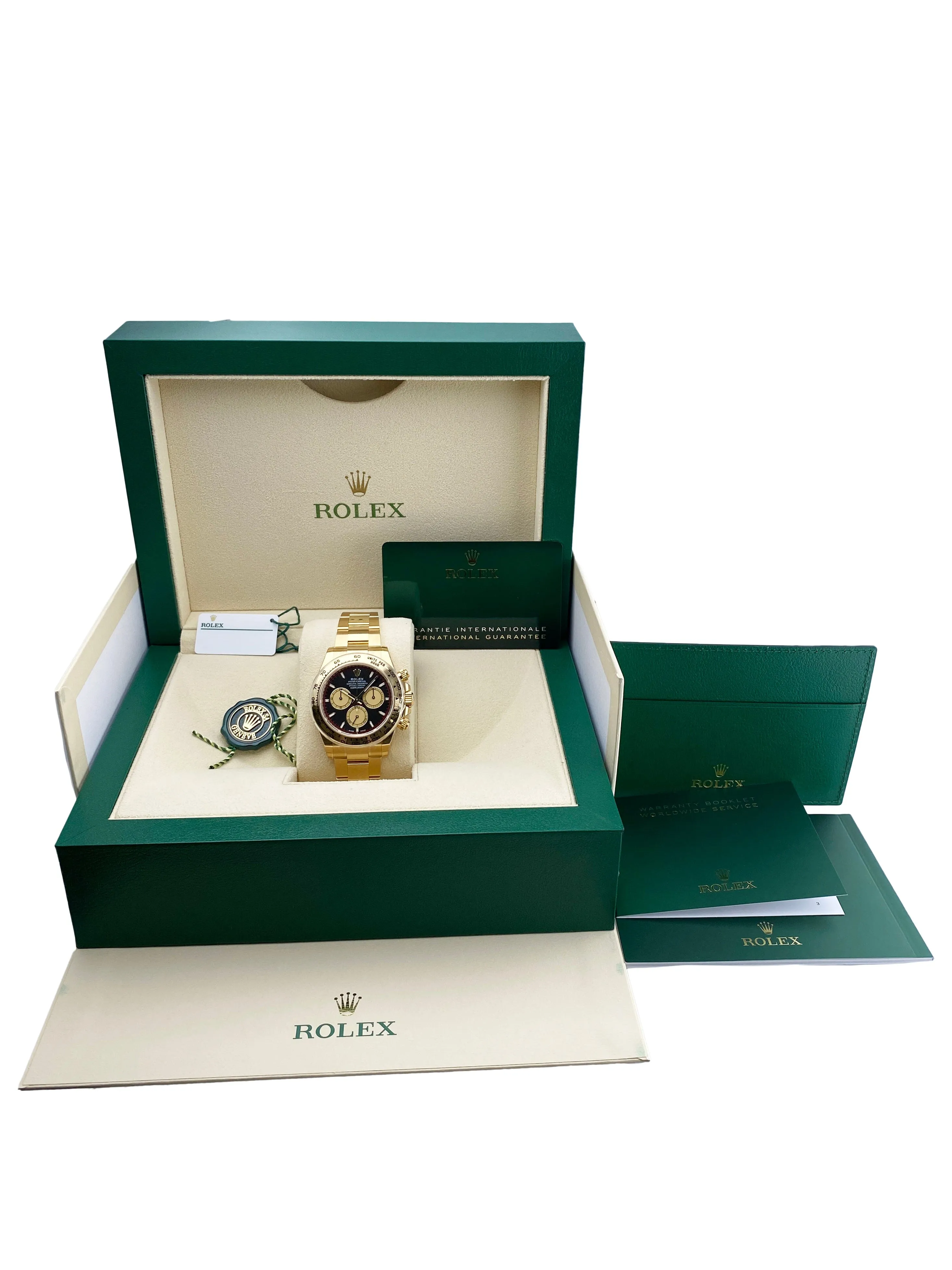 Brand New Rolex Daytona 126508 Black & Champagne Dial Mens Watch Box Papers