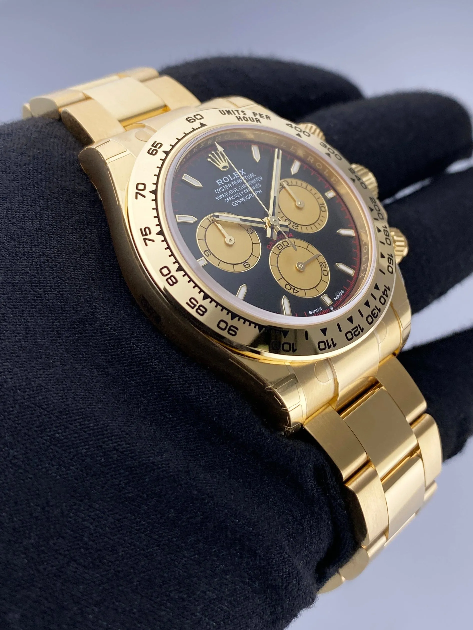 Brand New Rolex Daytona 126508 Black & Champagne Dial Mens Watch Box Papers
