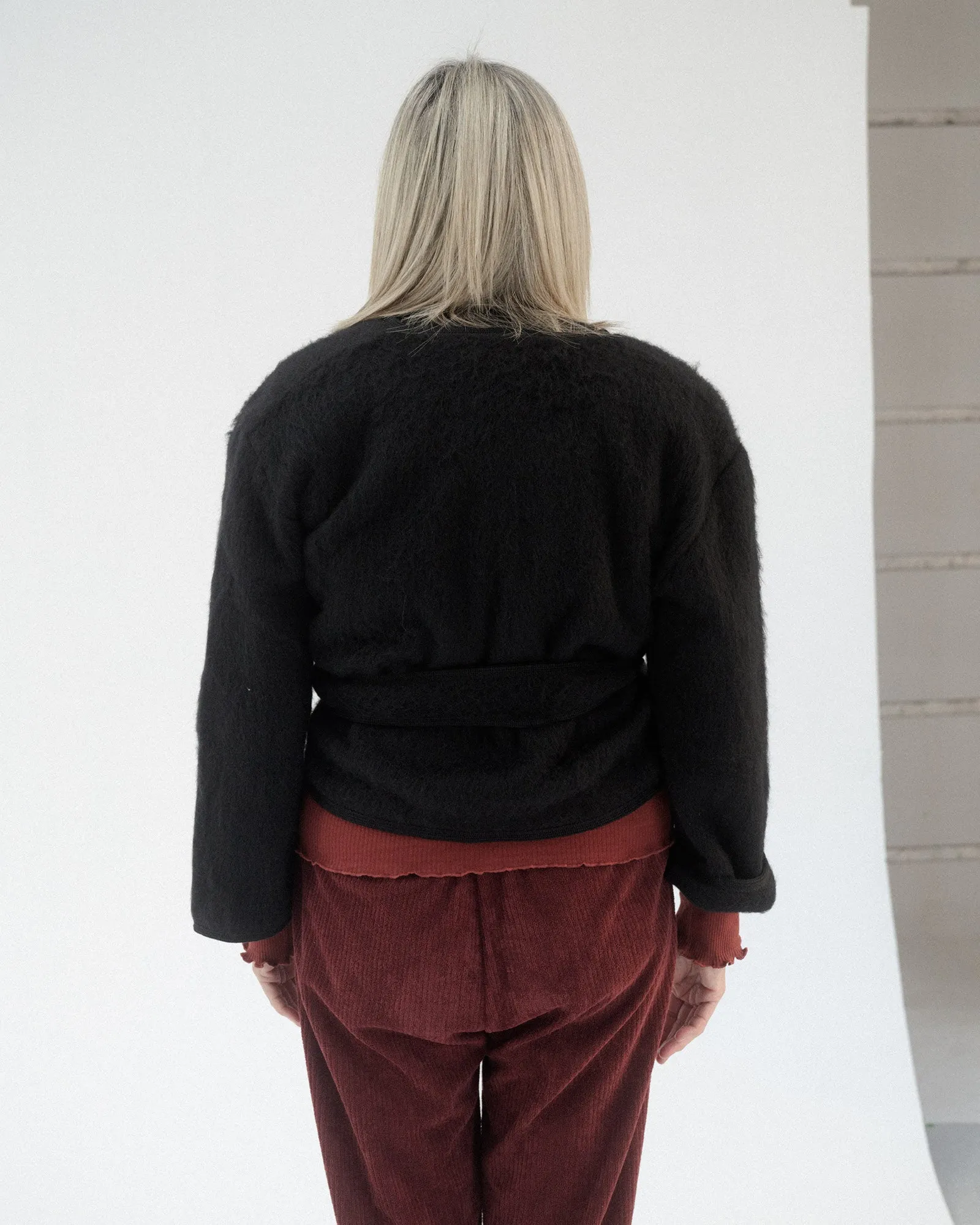 Capas Jacket - Brushed Wool - Black