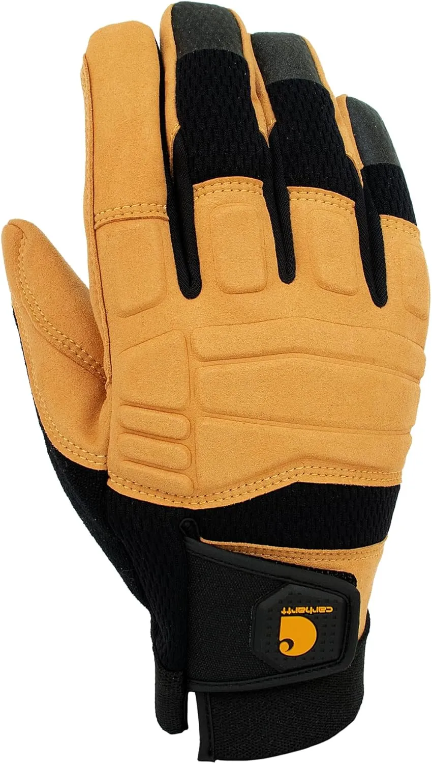 Carhartt mens Synthetic Leather High Dexterity Molded Knuckle Secure Cuff Glove