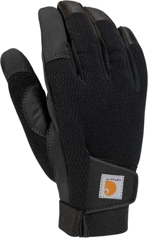 Carhartt Men's Synthetic Leather High Dexterity Touch Sensitive Secure Cuff Glove