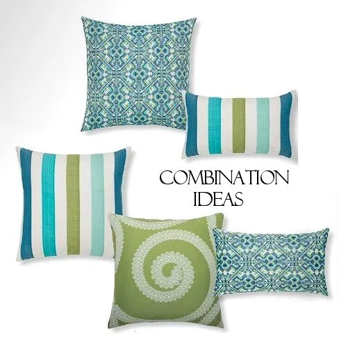 Delphi Print Sunbrella® Outdoor Pillows