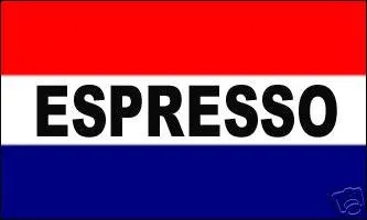 Espresso Polyester Flag Banner Sign