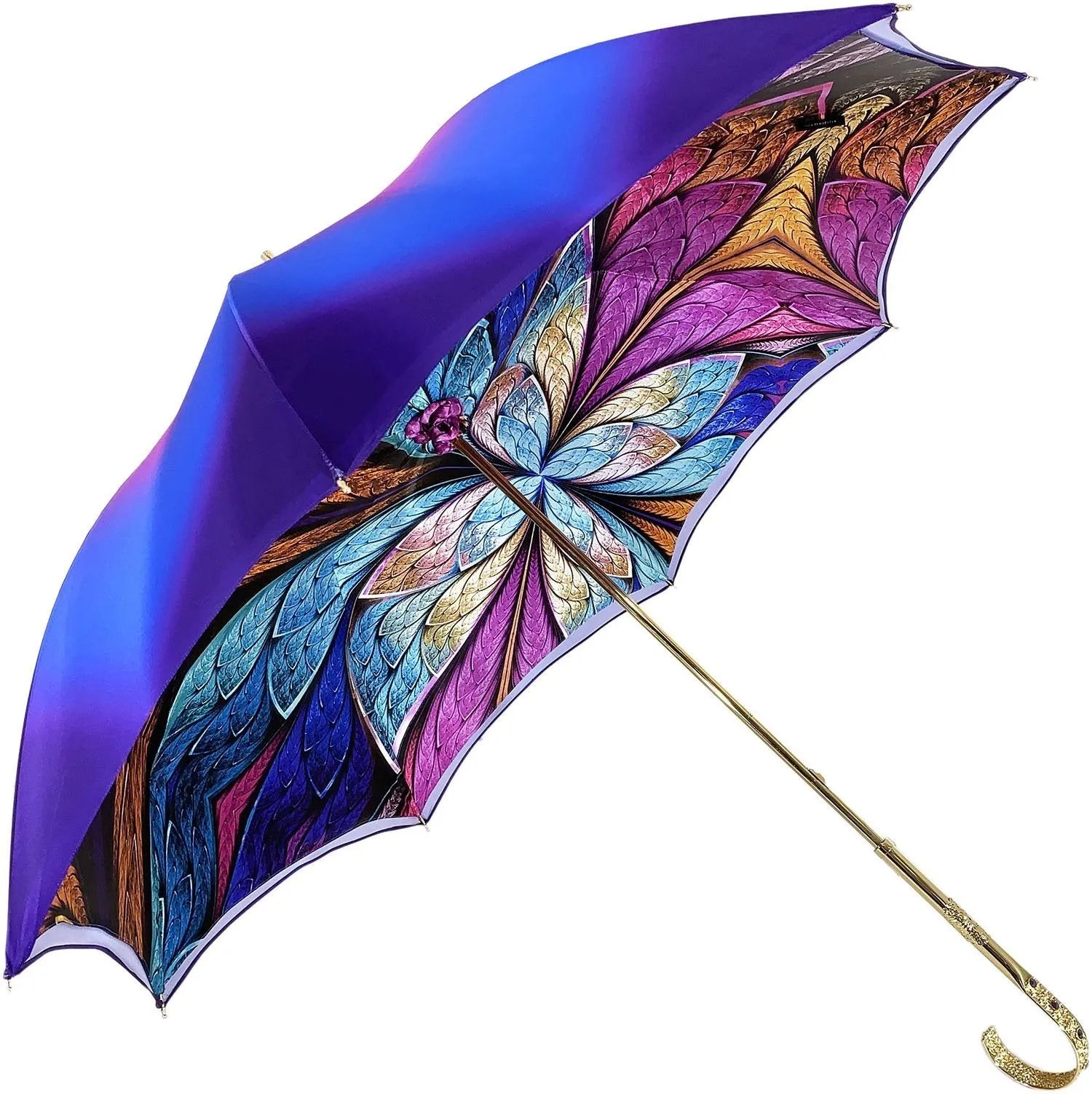 Fantastic Double Canopy Luxury purple Umbrella