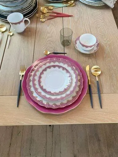 Fish Scale 5.5" Canton Saucer by Herend
