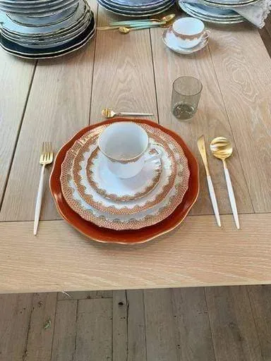 Fish Scale 5.5" Canton Saucer by Herend