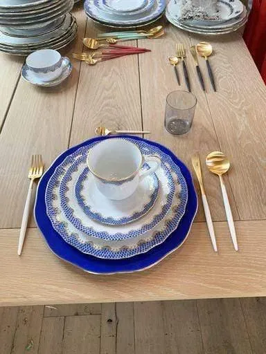 Fish Scale 5.5" Canton Saucer by Herend