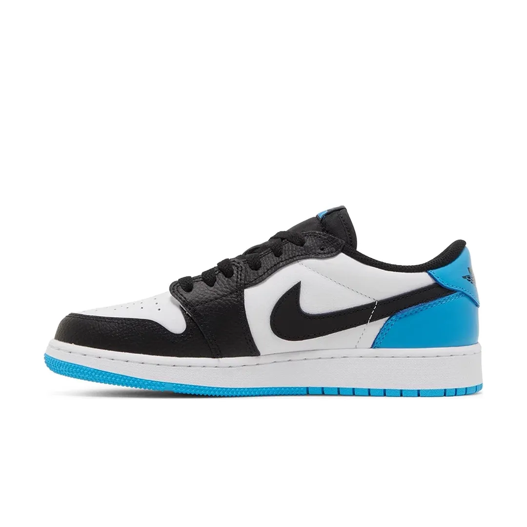Jordan 1 Retro Low OG Black Dark Powder Blue (GS)