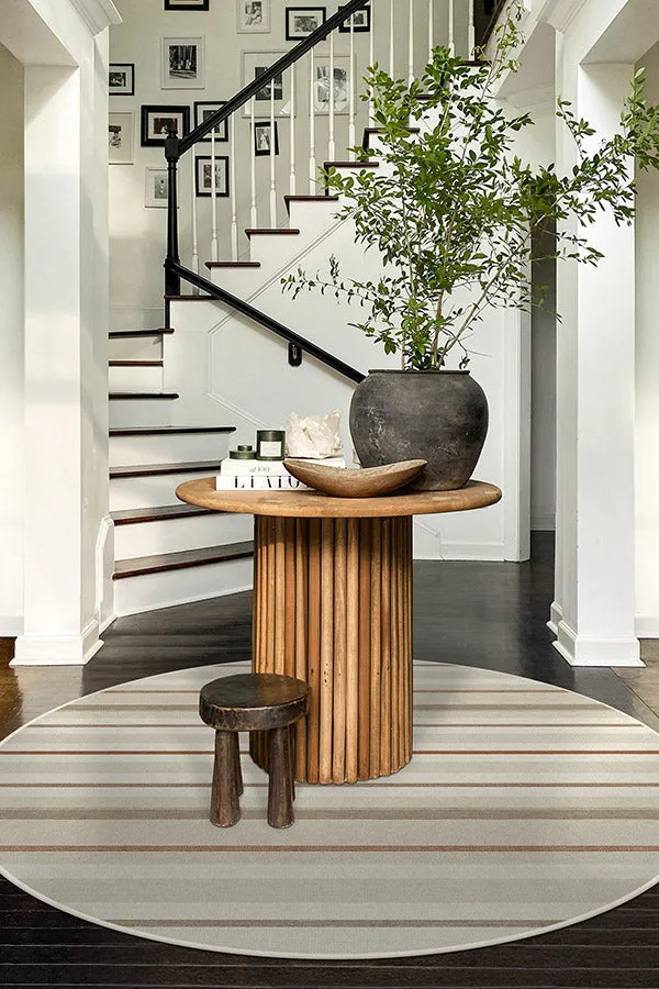 Kesiya Stripe Natural Tufted Rug