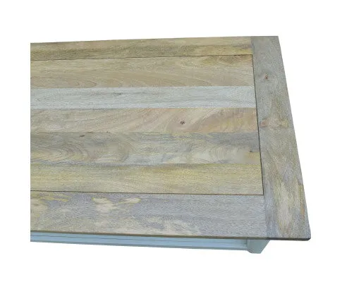 Lavasa Coffee Table 130cm 4 Drawers Solid Mango Wood Modern Farmhouse Furniture