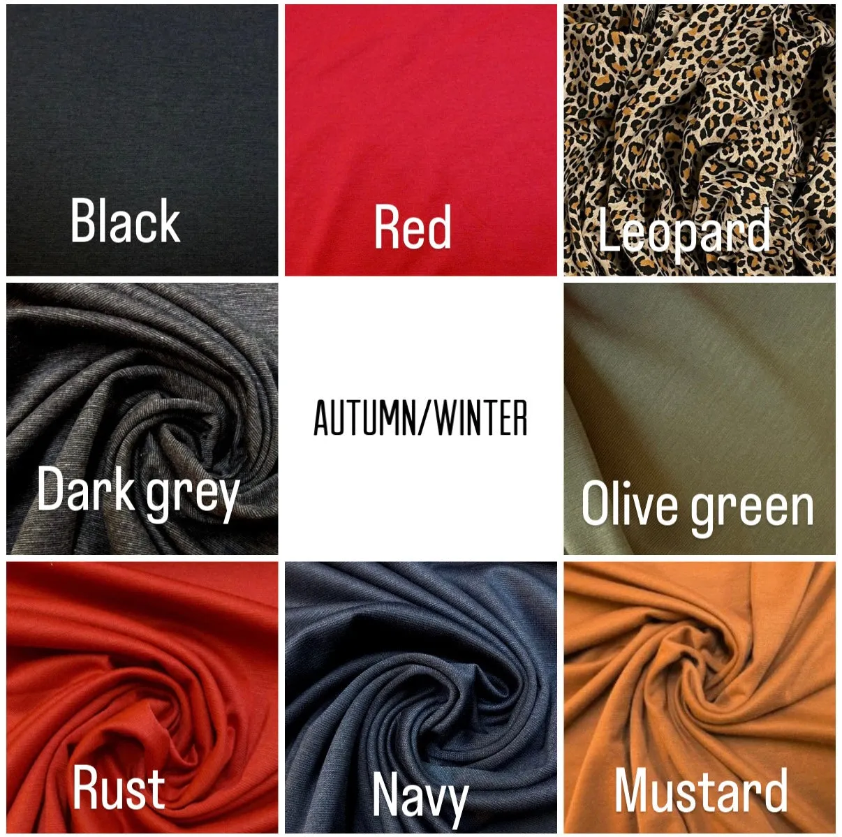 Made To Order: SMALL KNOT Vintage Style Pre-tied Headband in 8 colours: red, black, leopard, olive green, mustard, rust, grey & navy