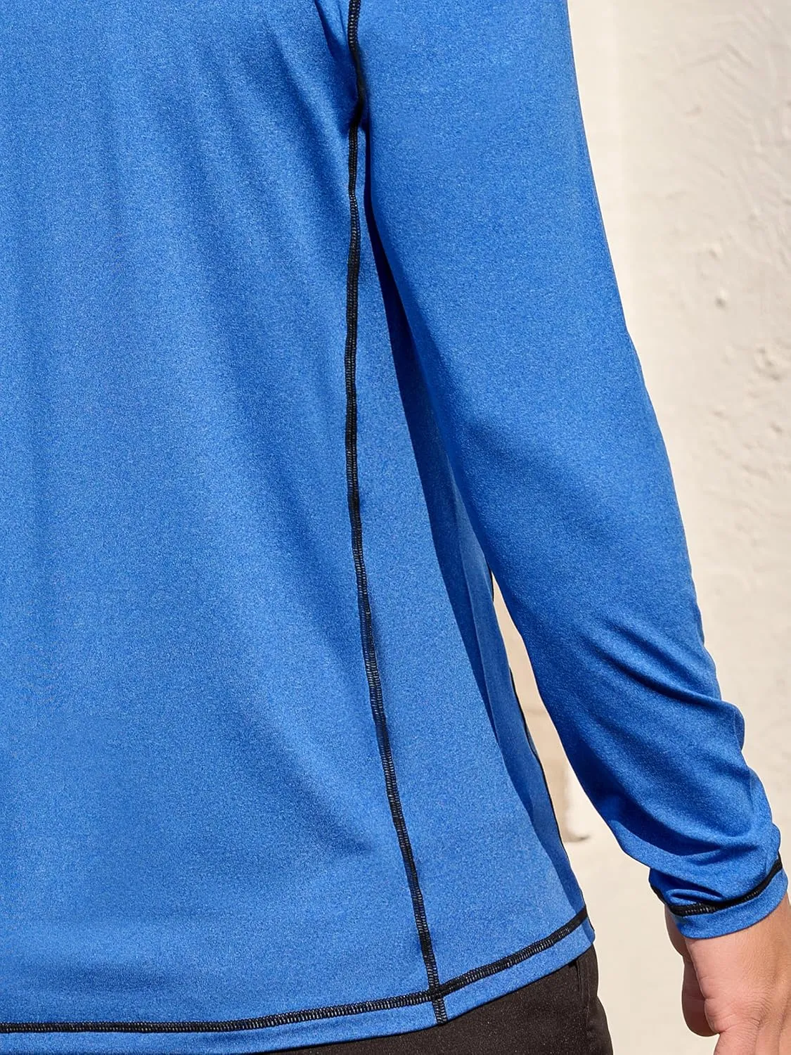 Mens Long Sleeve Polo Shirts Summer Casual Lightweight Knit True Classic Contrast Collar Button-Down Golf Tees Basic
