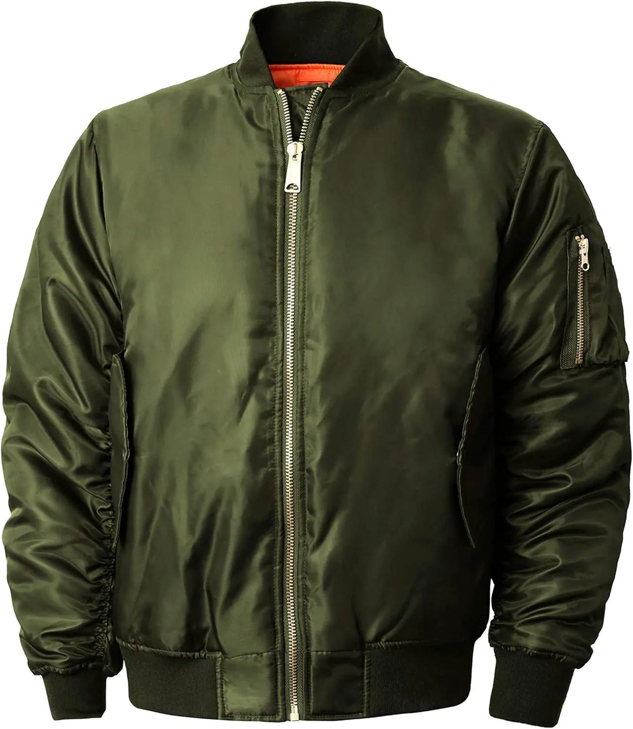 Mens MA-1 Flight Bomber Jacket Active Casual Military Outwear