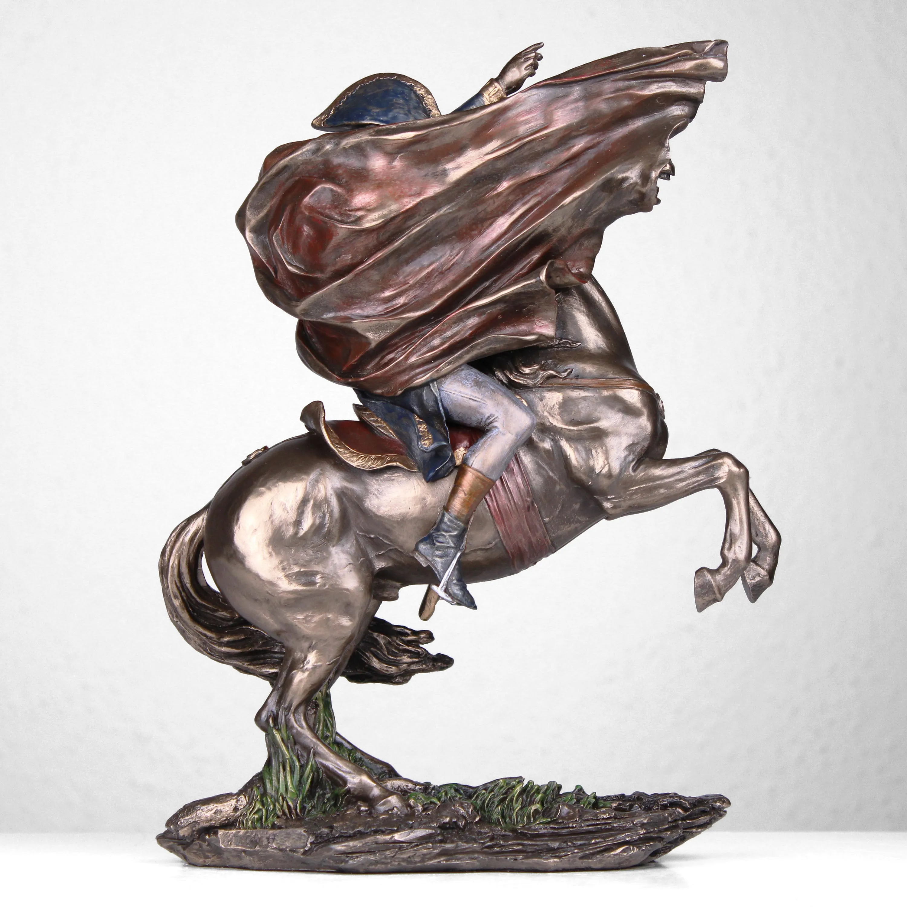 Napoleon Bonaparte Statue - Crossing the Alps (Cold Cast Bronze Sculpture)