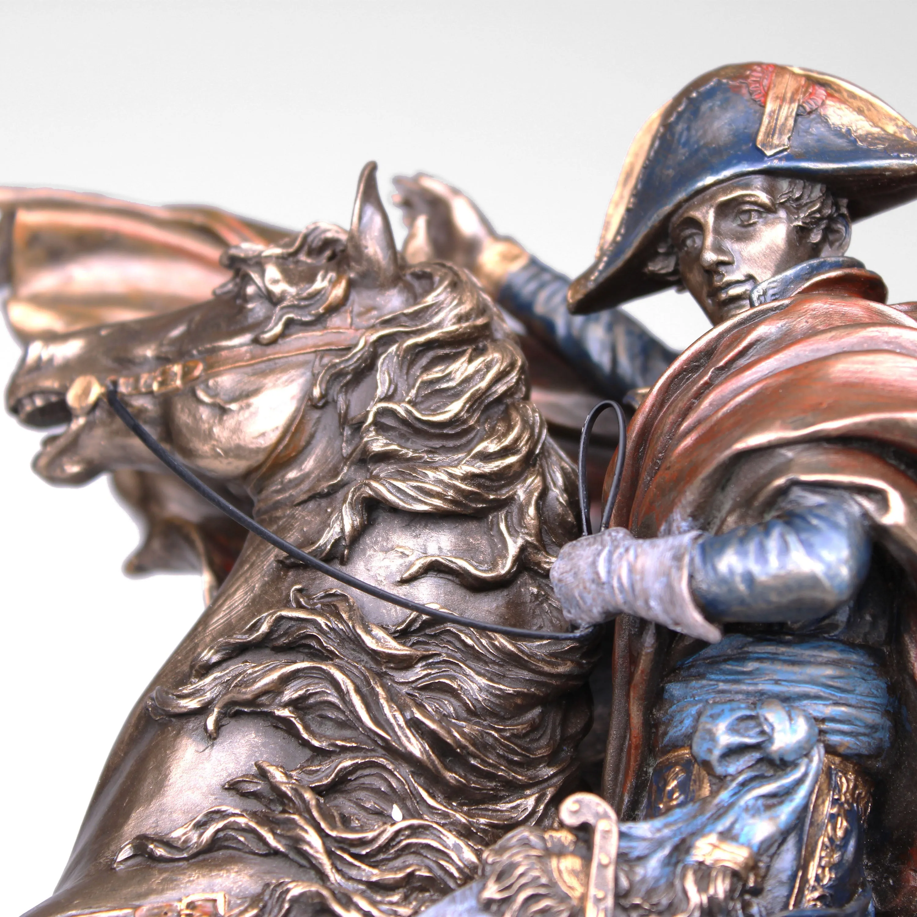 Napoleon Bonaparte Statue - Crossing the Alps (Cold Cast Bronze Sculpture)