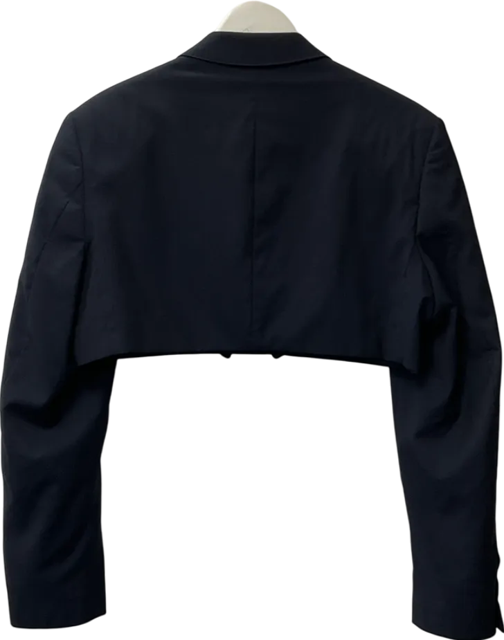 Navy Blue Cropped Blazer UK S