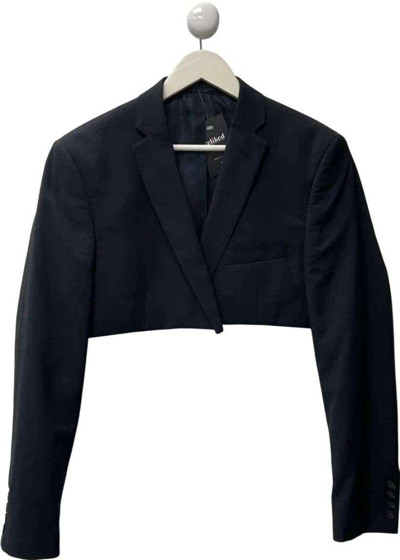 Navy Blue Cropped Blazer UK S