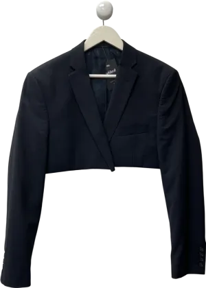 Navy Blue Cropped Blazer UK S