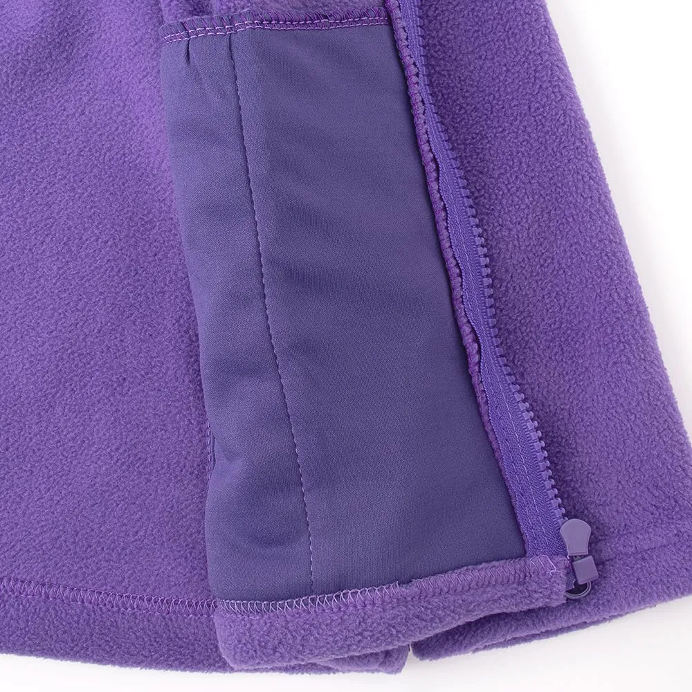 Noomelfish Girls Full Zip Soft Polar Fleece Jacket Outerwear Coat With Pockets (5-14 Years)