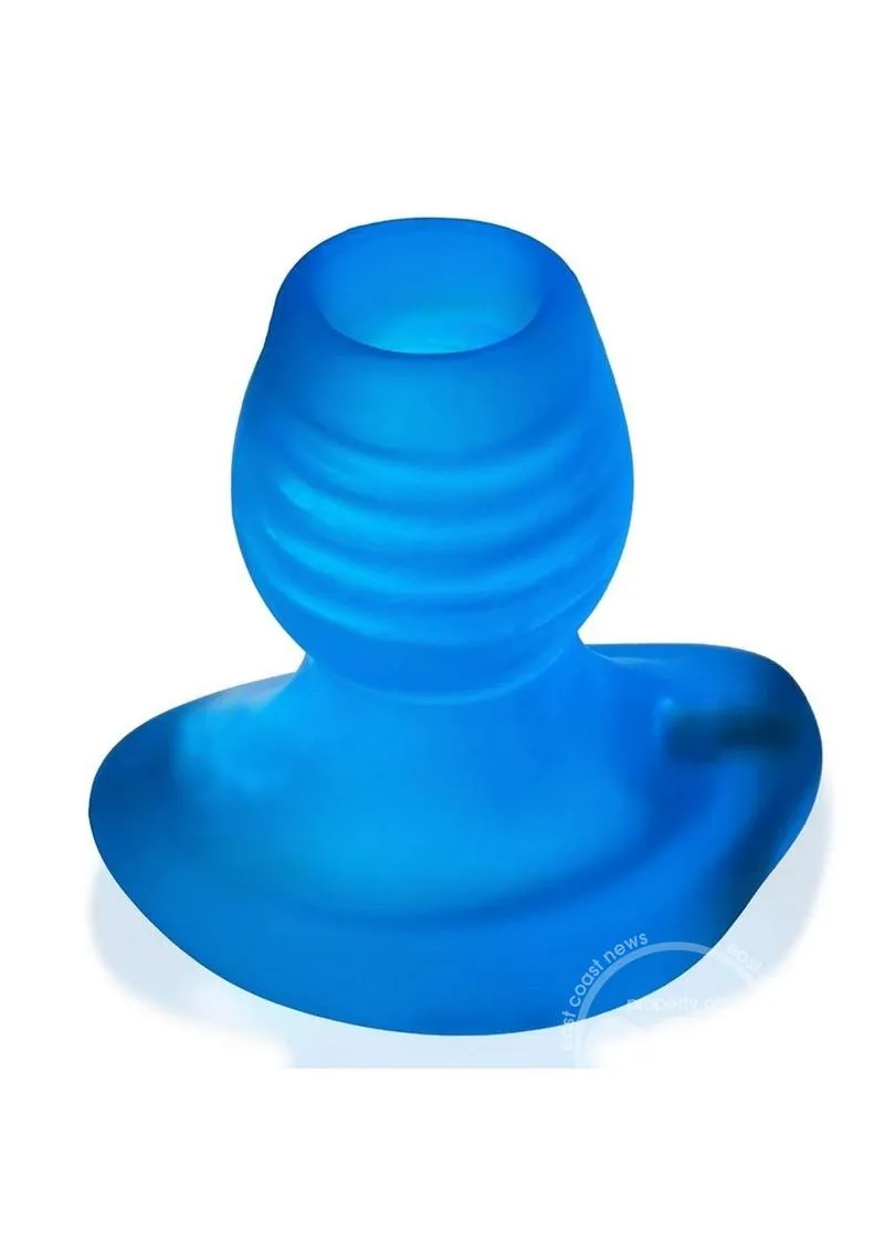 Oxballs Glowhole Small Hollow Buttplug with LED Insert - Blue Morph