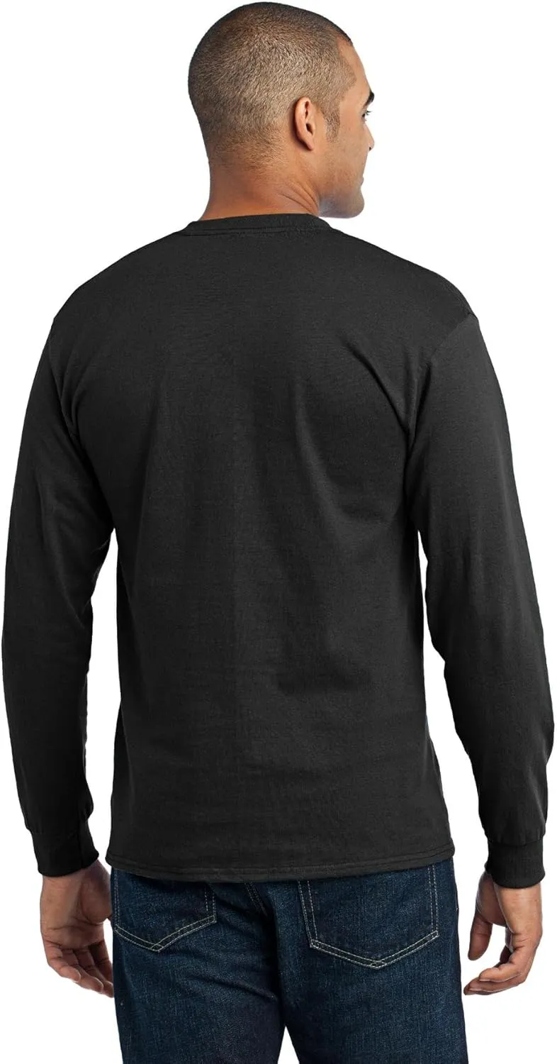 Port & Company Men's Long Sleeve 50/50 Cotton/Poly T Shirt