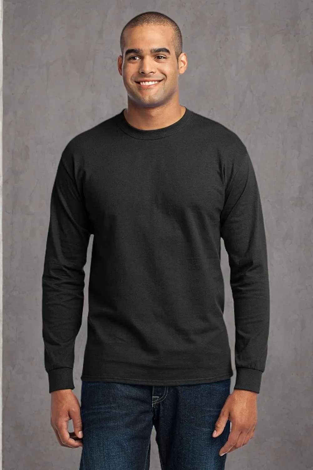 Port & Company Men's Long Sleeve 50/50 Cotton/Poly T Shirt