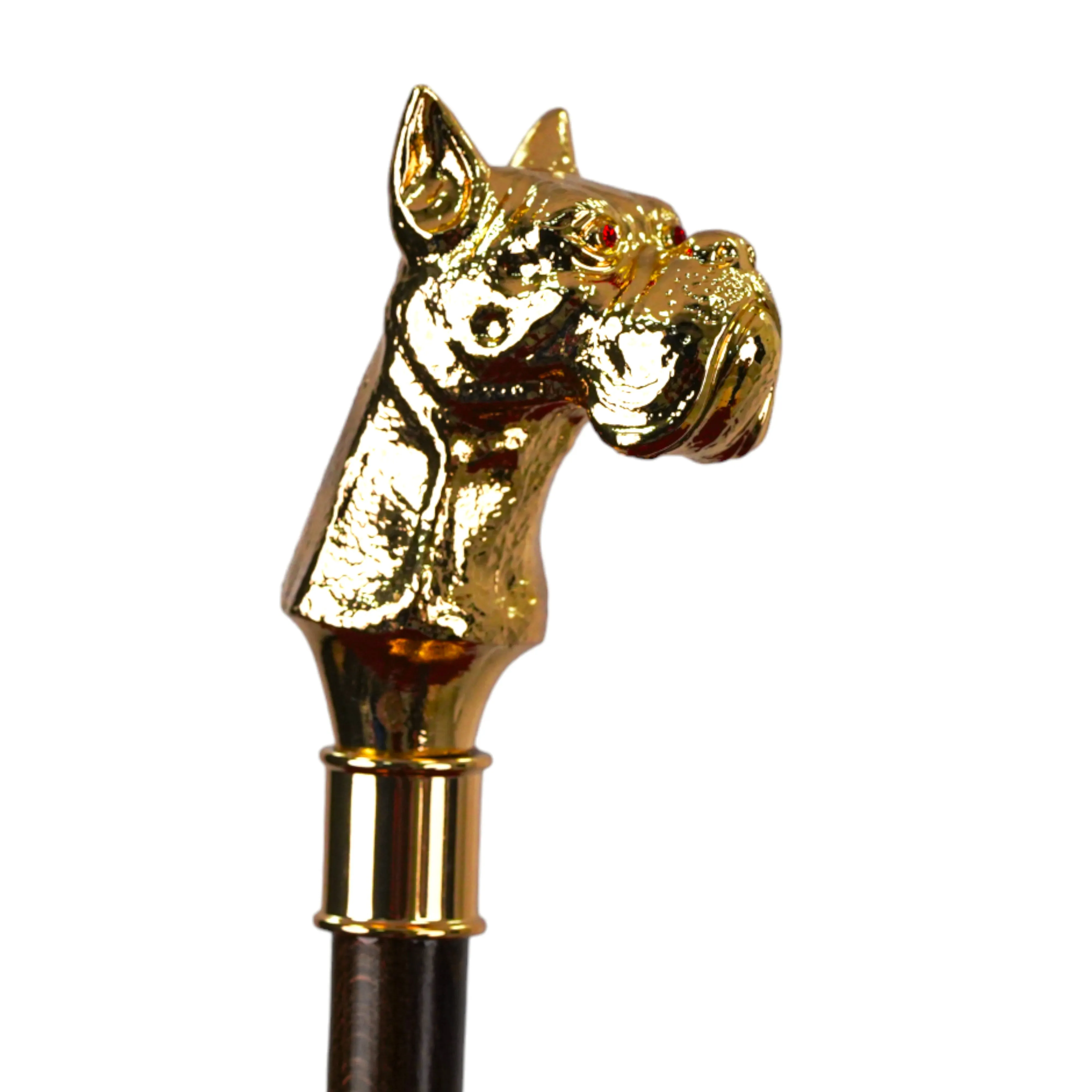 Premium Men's Exclusive Luxury Umbrella with 24K dog handle