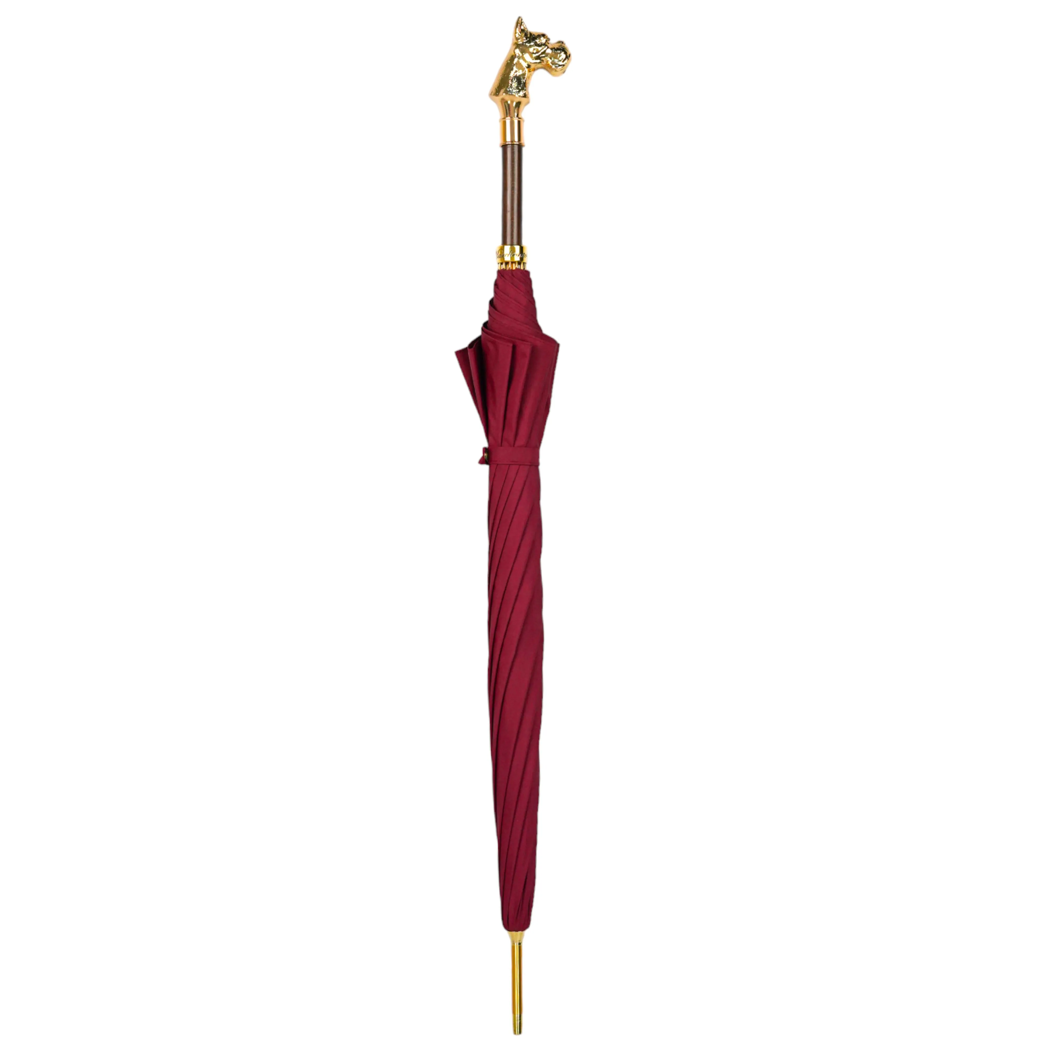 Premium Men's Exclusive Luxury Umbrella with 24K dog handle