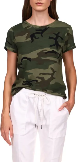 Sanctuary The Perfect Tee - T-Shirt for Women - Short Sleeved Construction - Classic Crew Neckline - Printed