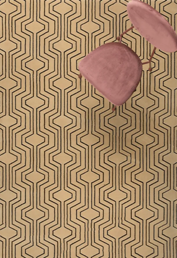 SWINGING LINES carpet beige