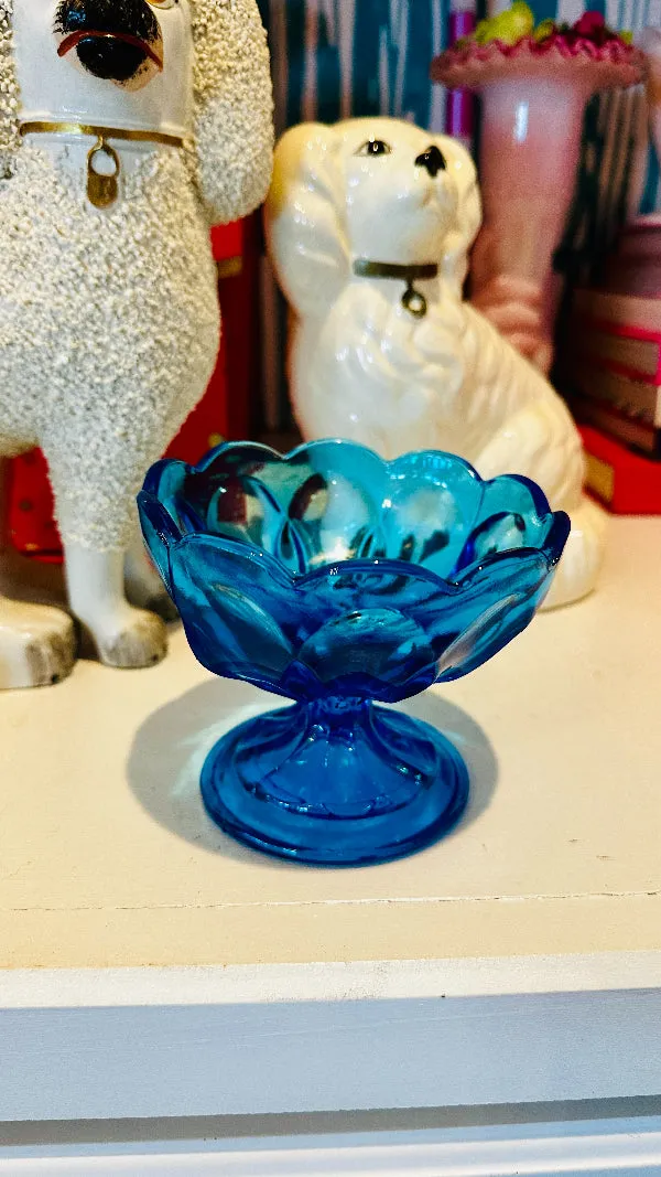 Vintage Anchor Hocking Compote, Fairfield Pattern