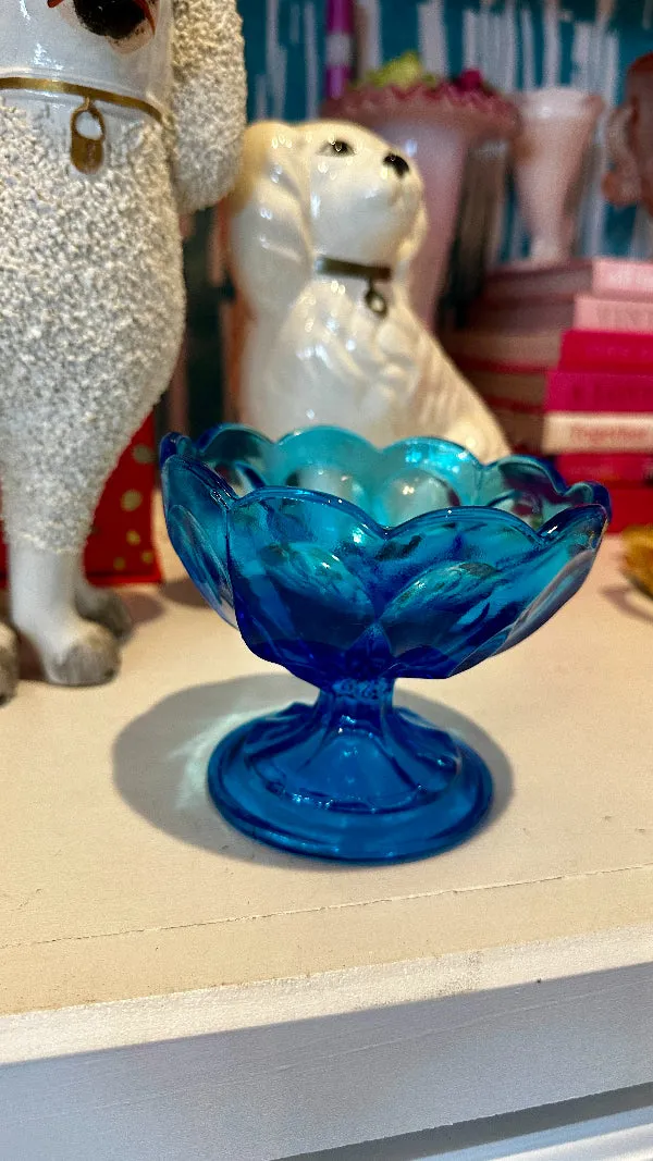Vintage Anchor Hocking Compote, Fairfield Pattern