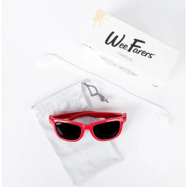 WeeFarers Polarized Sunglasses - Popsicle Red