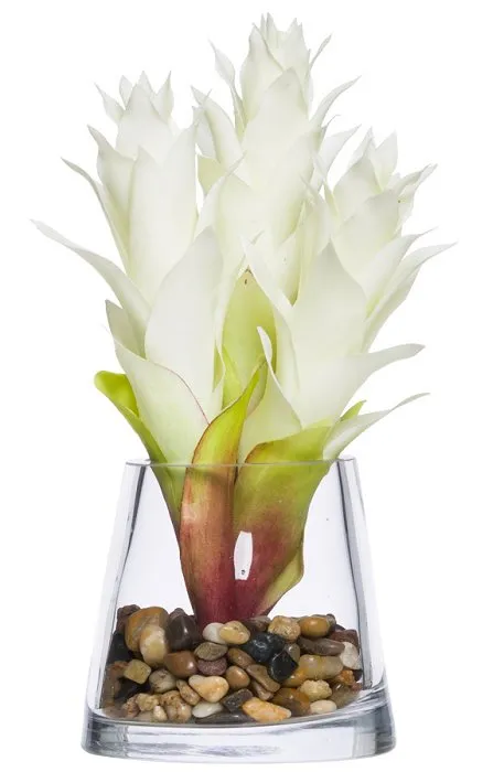 White Bromeliad Stateroom Bouquet Yacht Silks Arrangement
