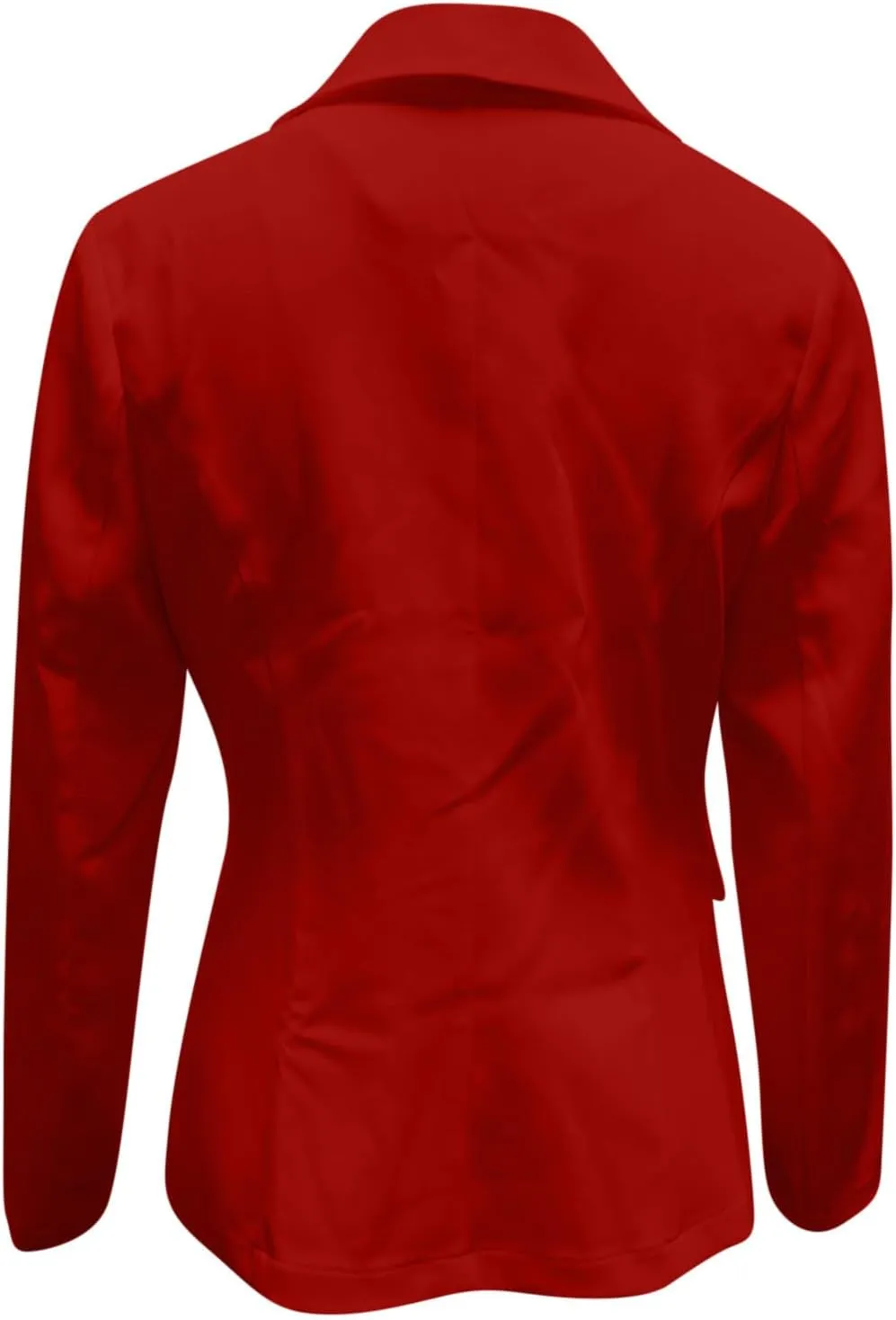 Women's Business Blazer Casual Trendy Lapel Slim Open Front Outerwear Fake Pocket Button Down Lightweight Jacket 2024