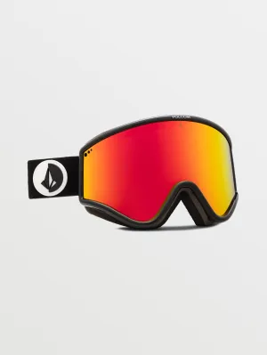 Yae Goggle with Bonus Lens - Gloss Black / Red Chrome